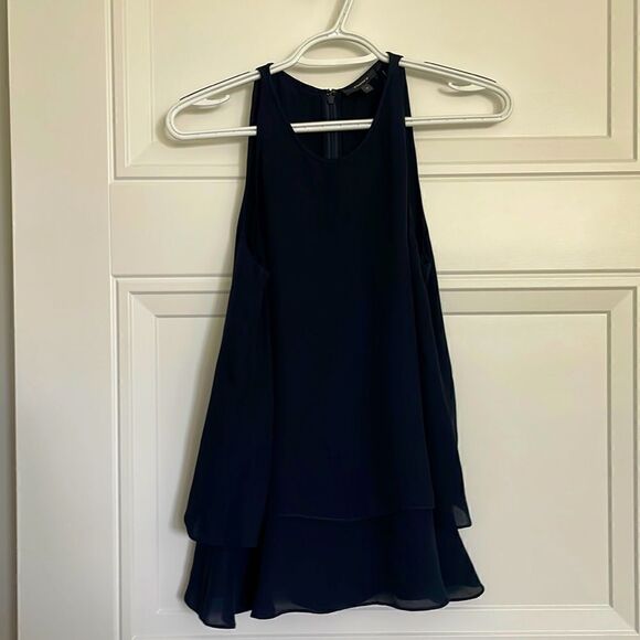 Theory Black Silk Falice Tank Top - Picture 1 of 5